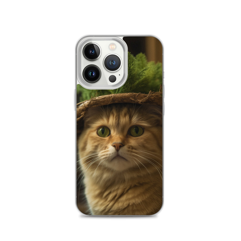 Cat Hat D Clear Case for iPhone