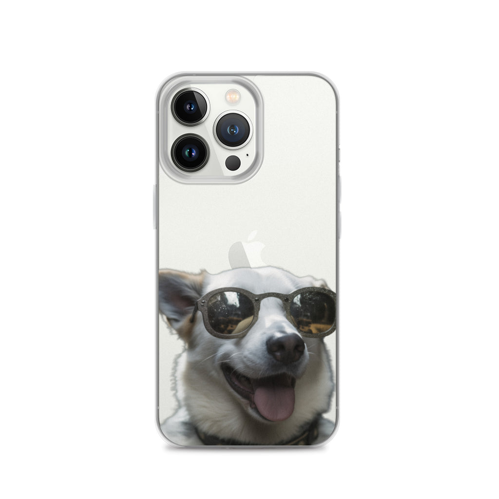 Glasses dog A clear case for iphone