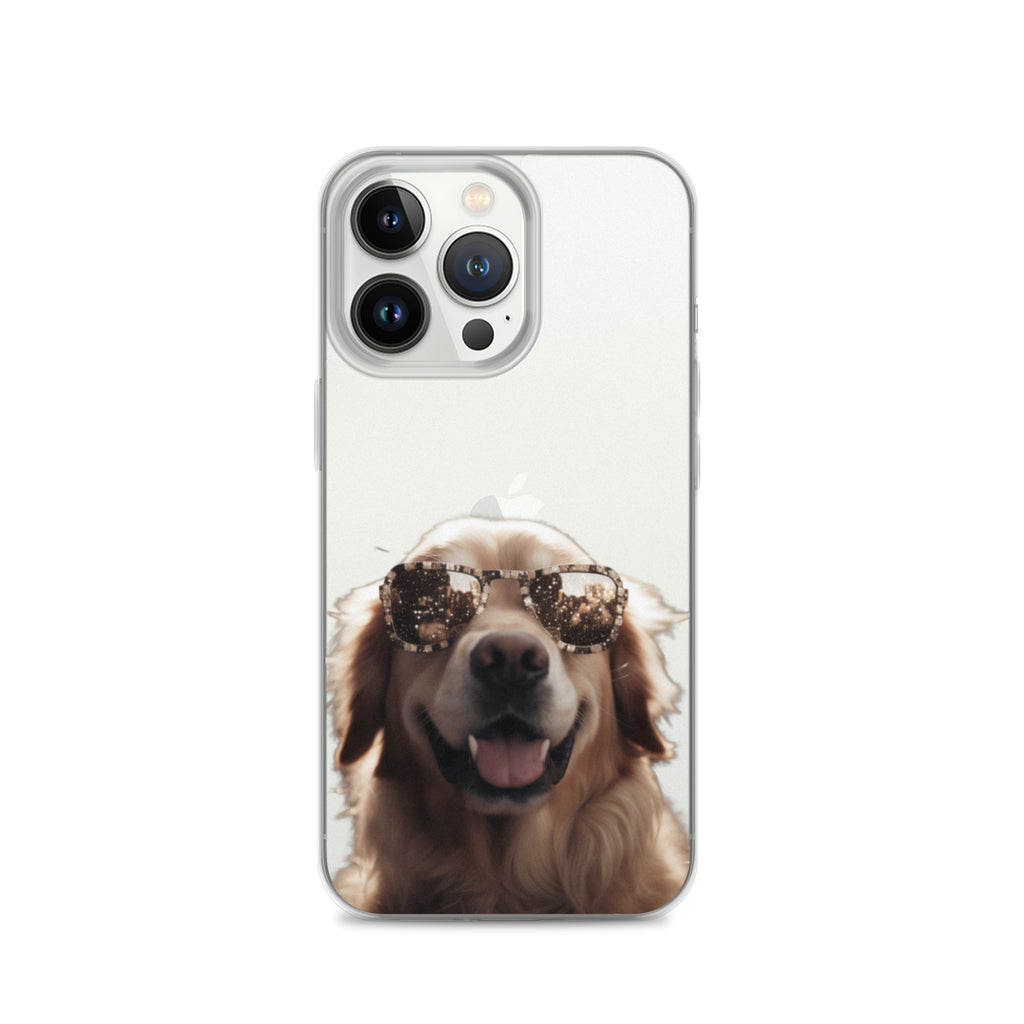 Glasses Dog K Clear Case for iPhone