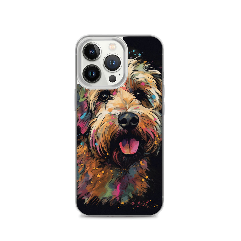 Van Gogh Style Dog A Clear Case for iPhone