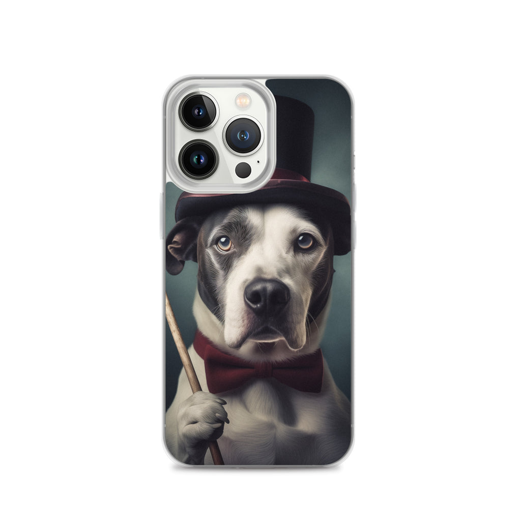 Top Hat Dog D Clear Case for iPhone