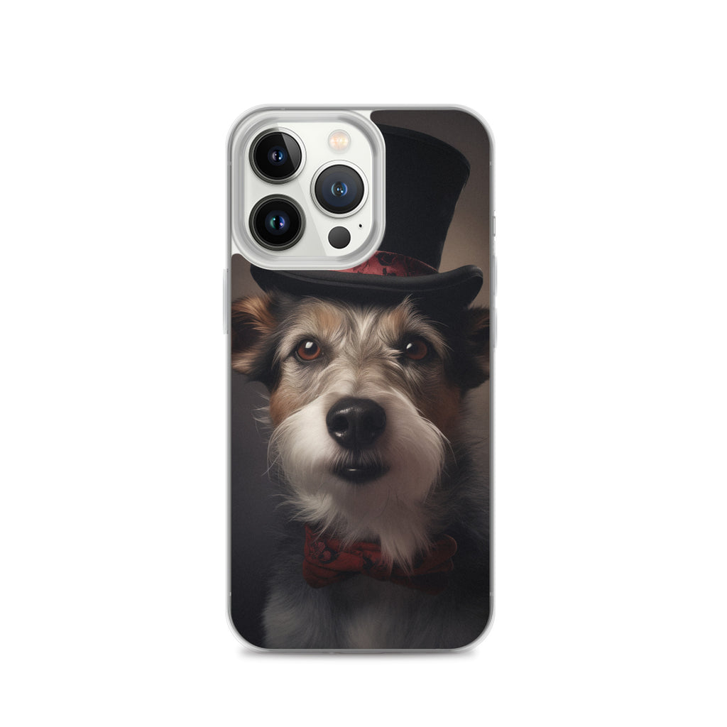 Top Hat Dog E Clear Case for iPhone