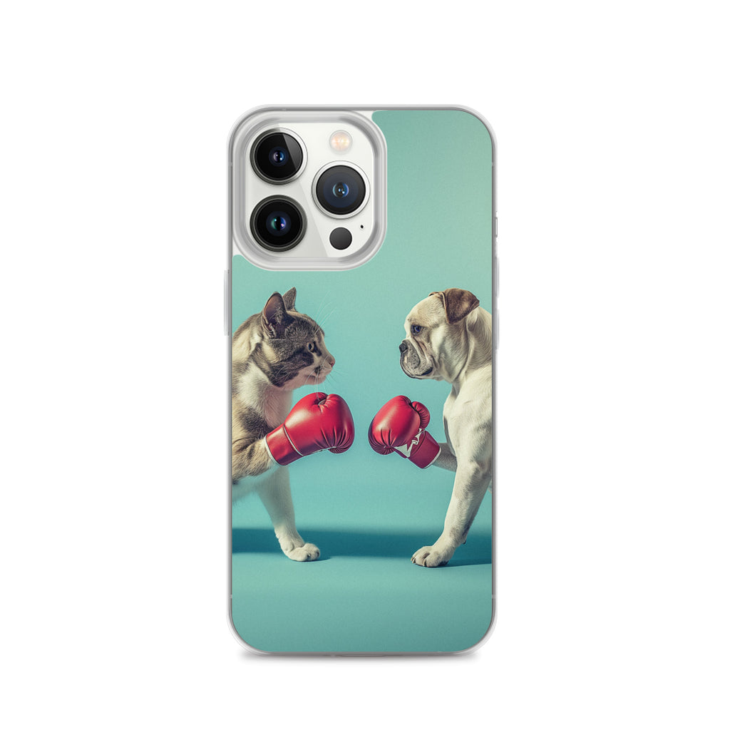 Boxing Dog n Cat C Clear Case for iPhone®