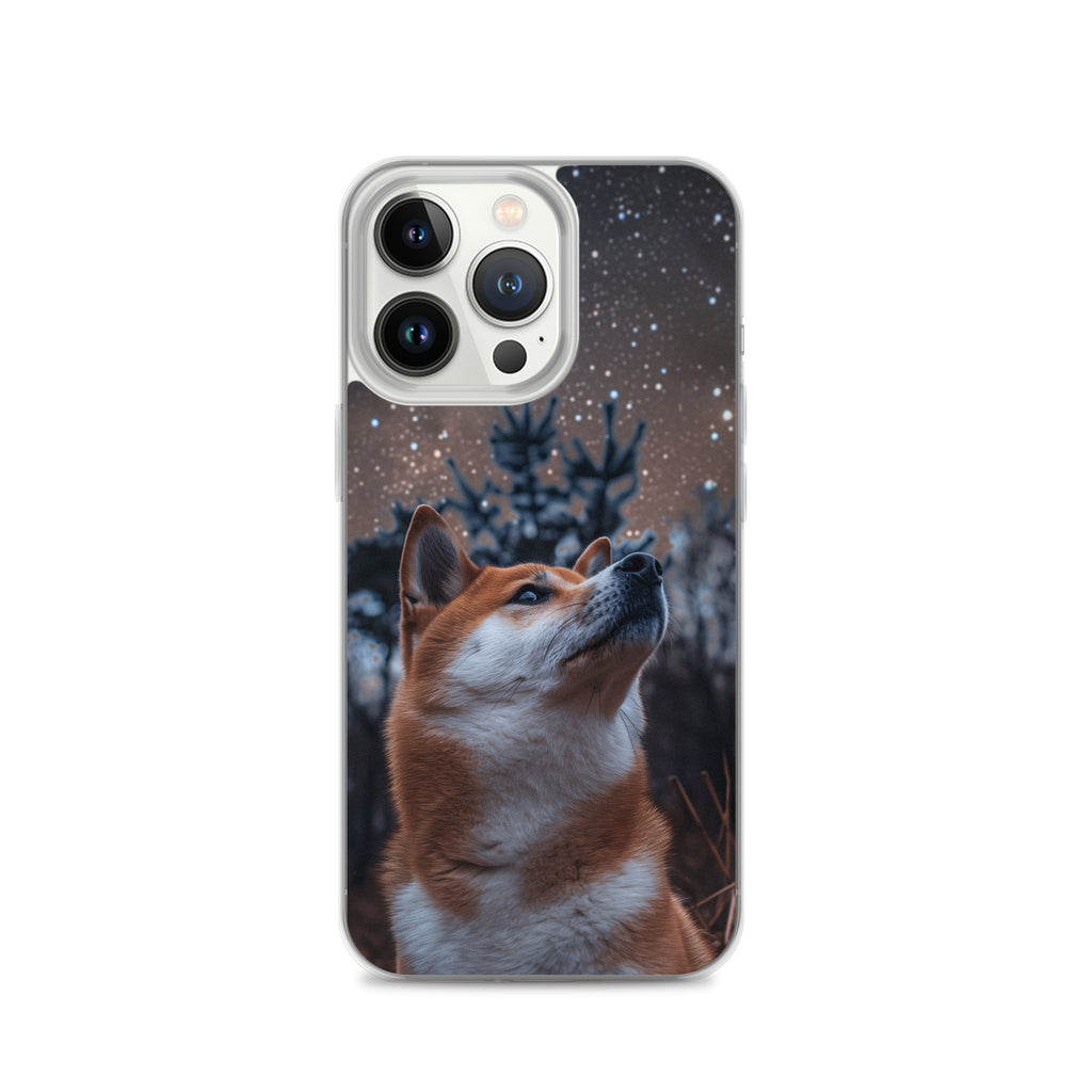 Shiba Inu Starry Night Clear Case for iPhone®