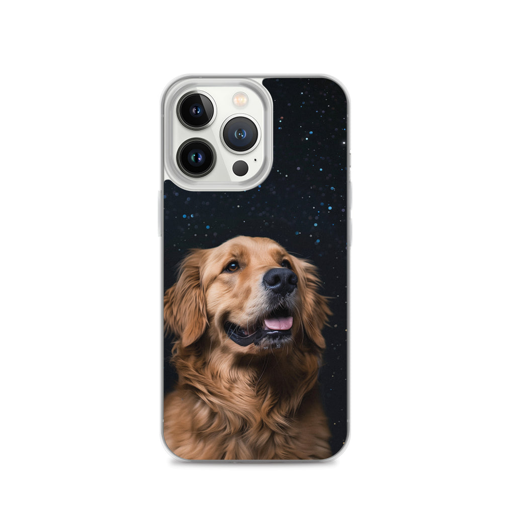 Golden Retriever Starry Night Clear Case for iPhone®