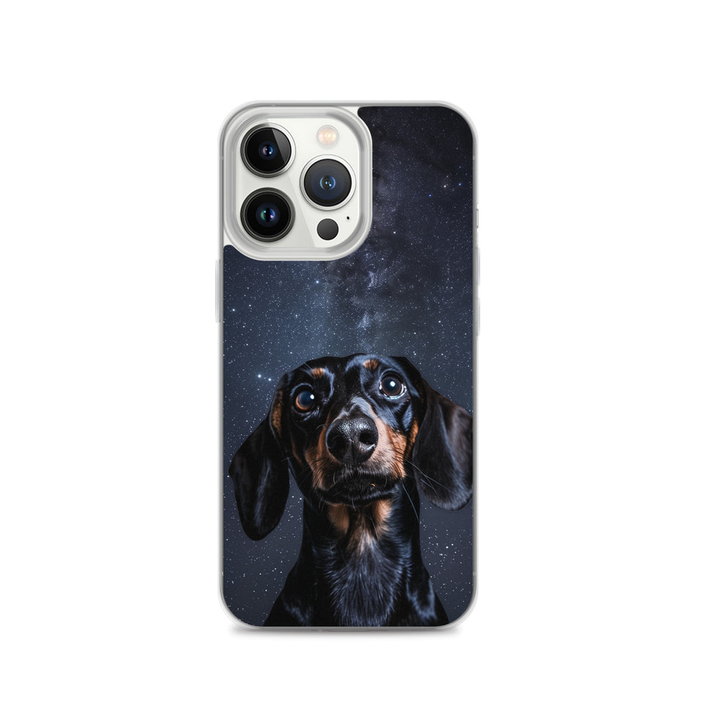 Dachshund Starry Night Clear Case for iPhone®