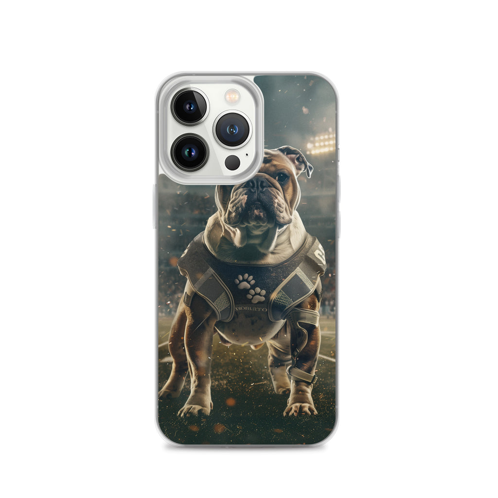 Bulldog Football-Themed Clear Case for iPhone®