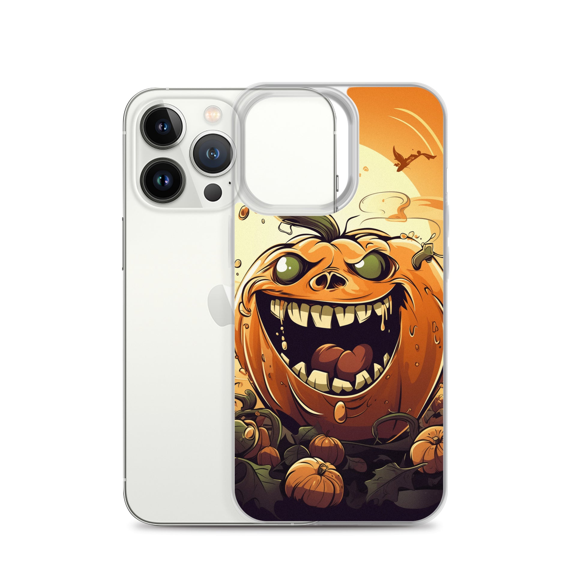 Halloween Pumpkin B Clear Case for iPhone