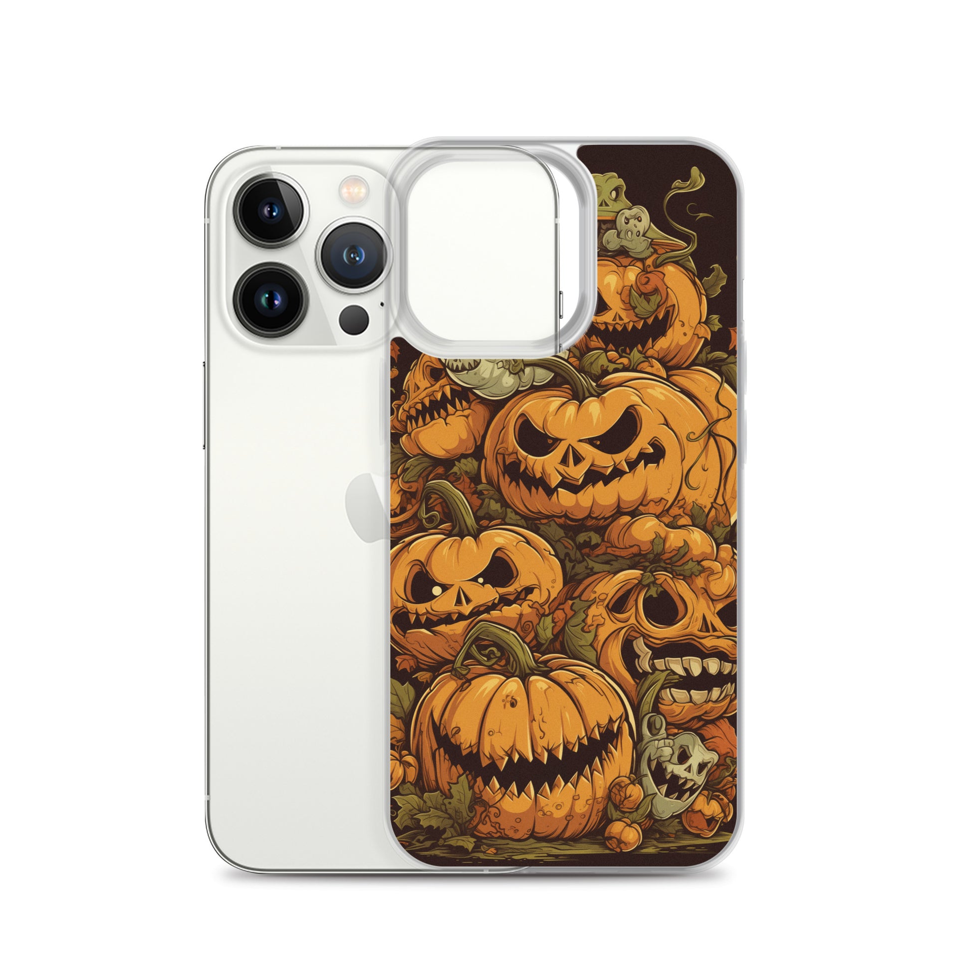 Halloween Pumpkin C Clear Case for iPhone