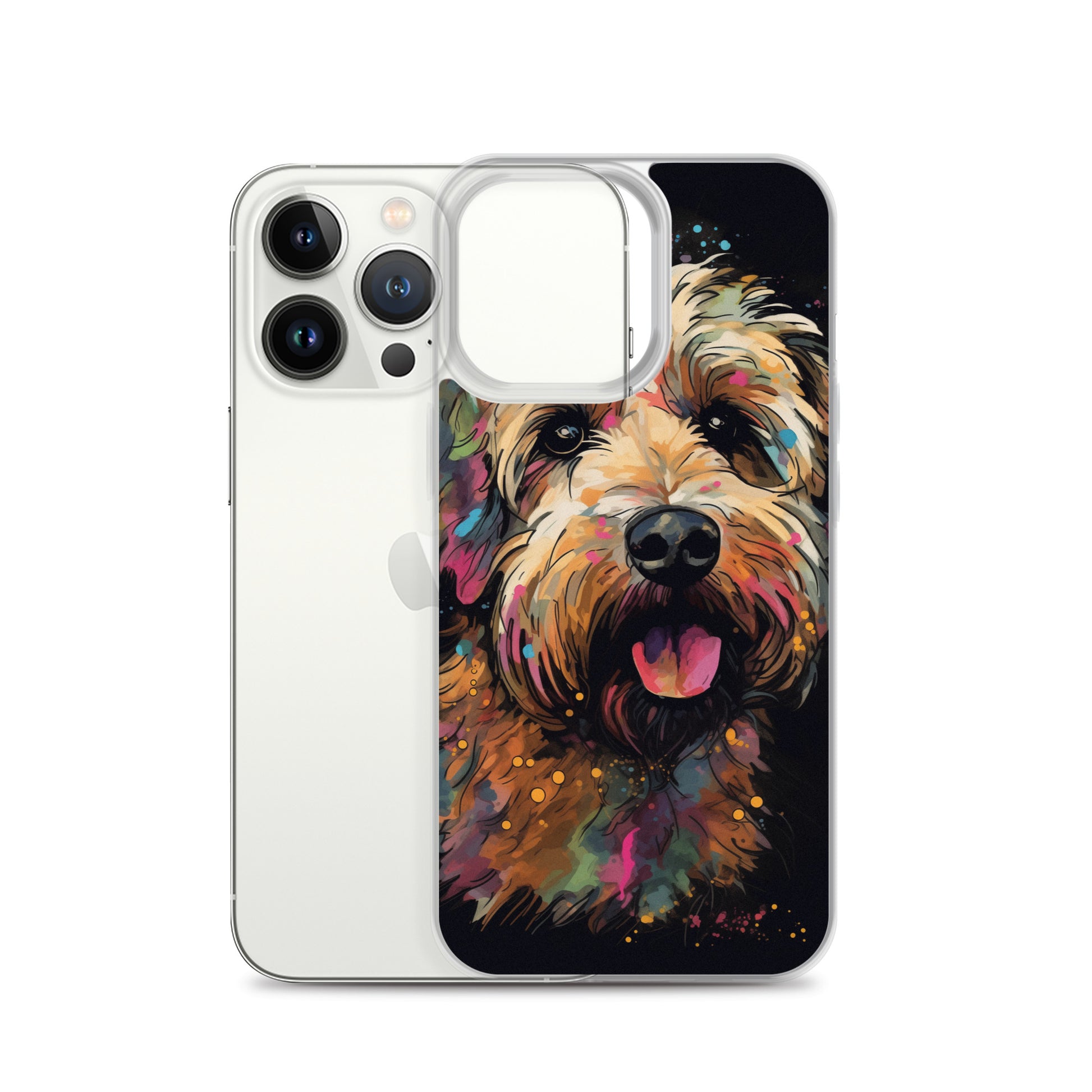 Van Gogh Style Dog A Clear Case for iPhone
