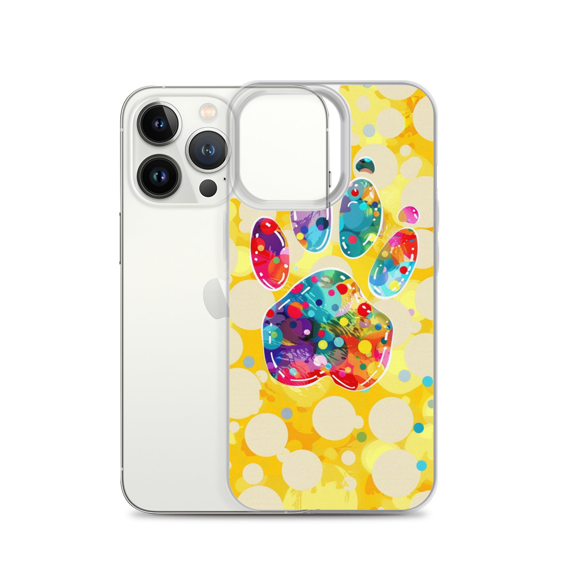 Artistic PawPrints Borealis Clear Case for iPhone®