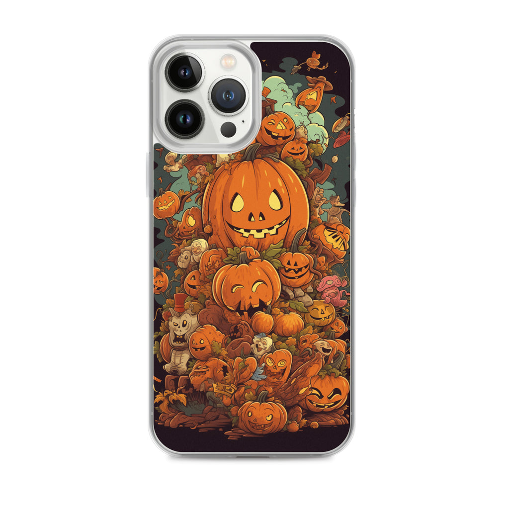 Halloween Pumpkin A Clear Case for iPhone