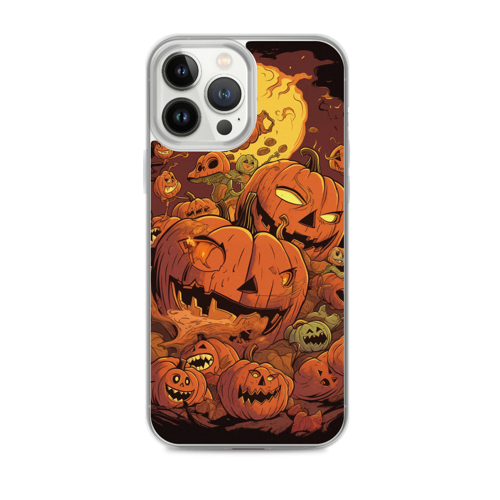 Halloween Pumpkin D Clear Case for iPhone