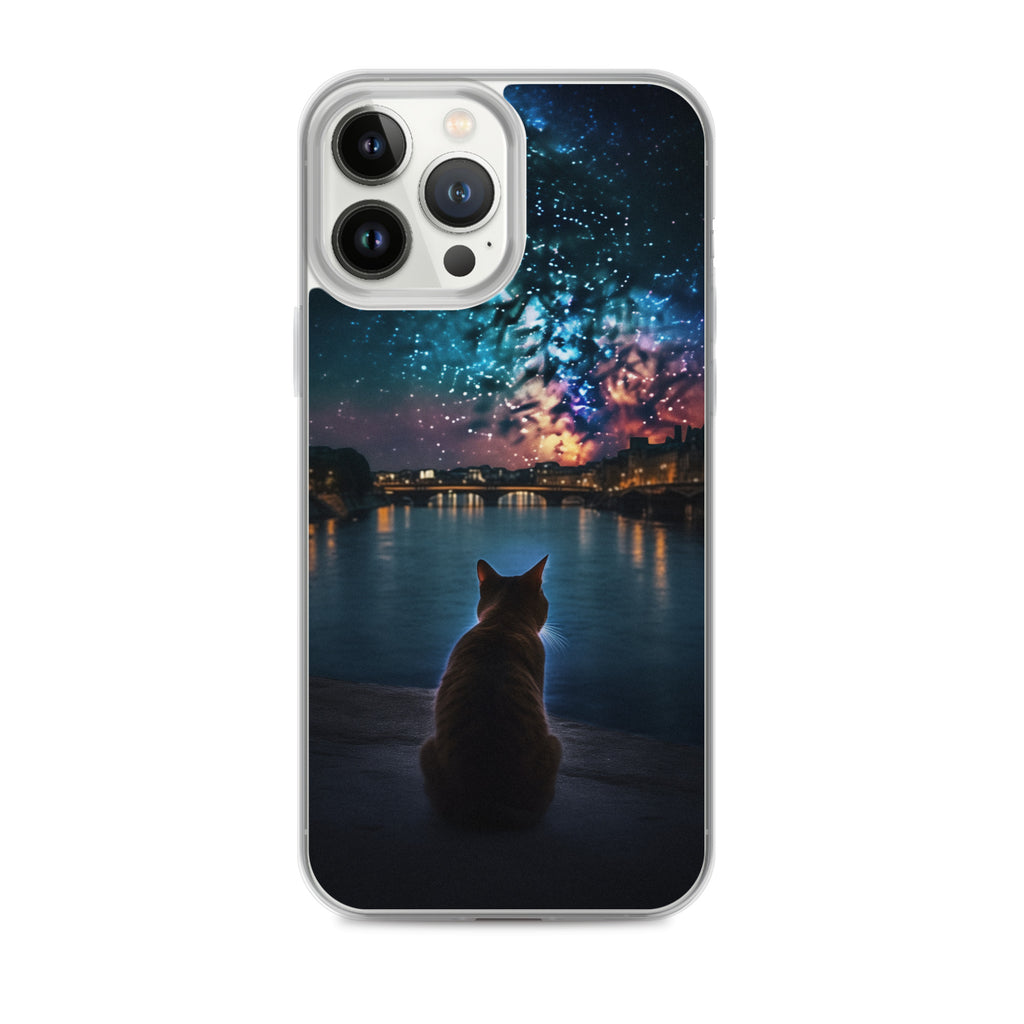 Starry Cat C Clear Case for iPhone