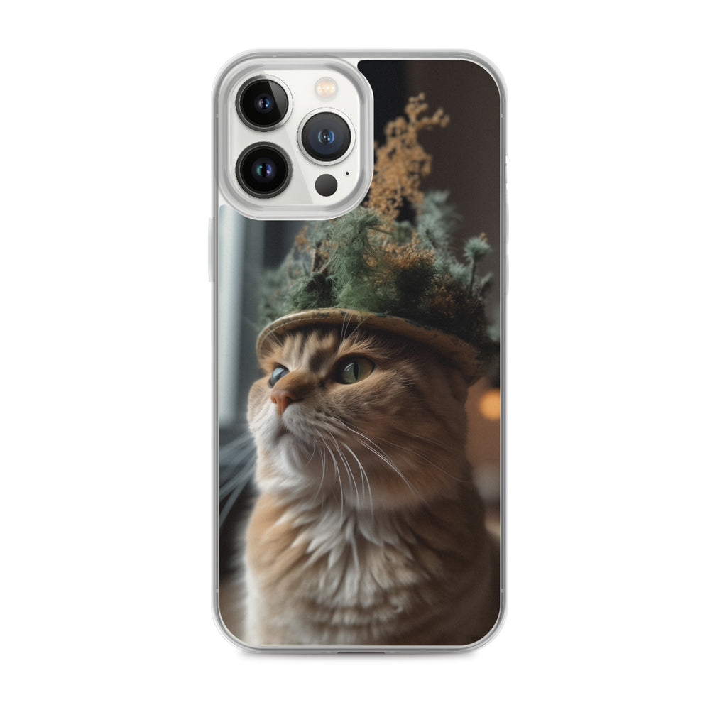 Cat Hat B Clear Case for iPhone