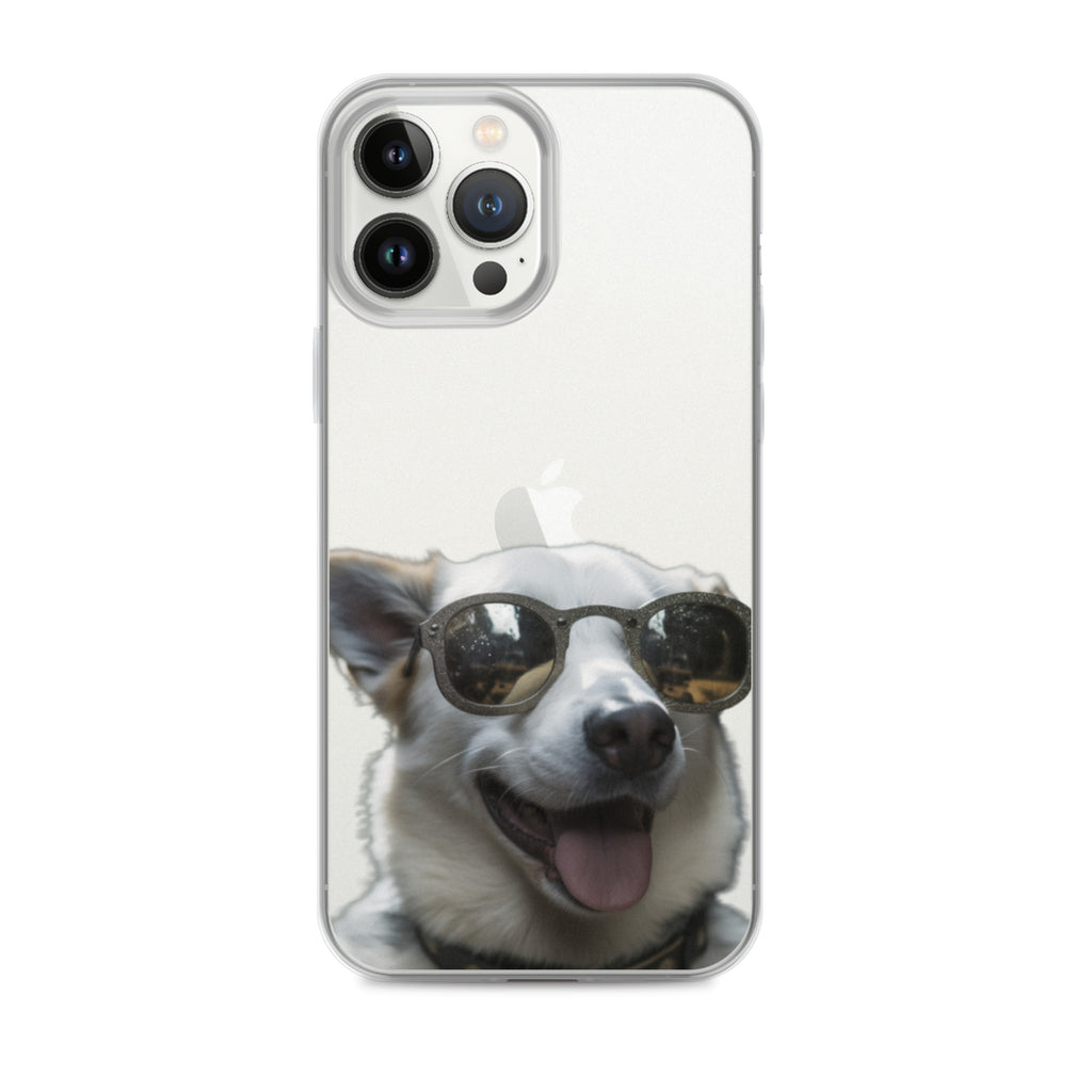 Glasses dog A clear case for iphone