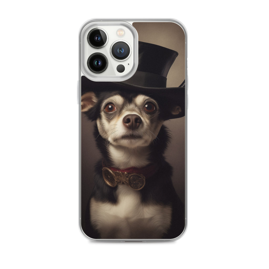 Top Hat Dog A Clear Case for iPhone