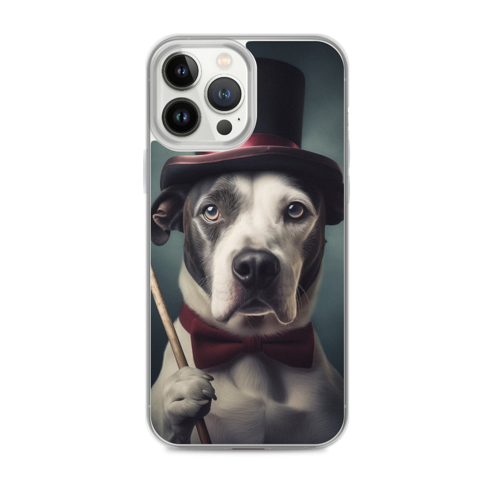 Top Hat Dog D Clear Case for iPhone