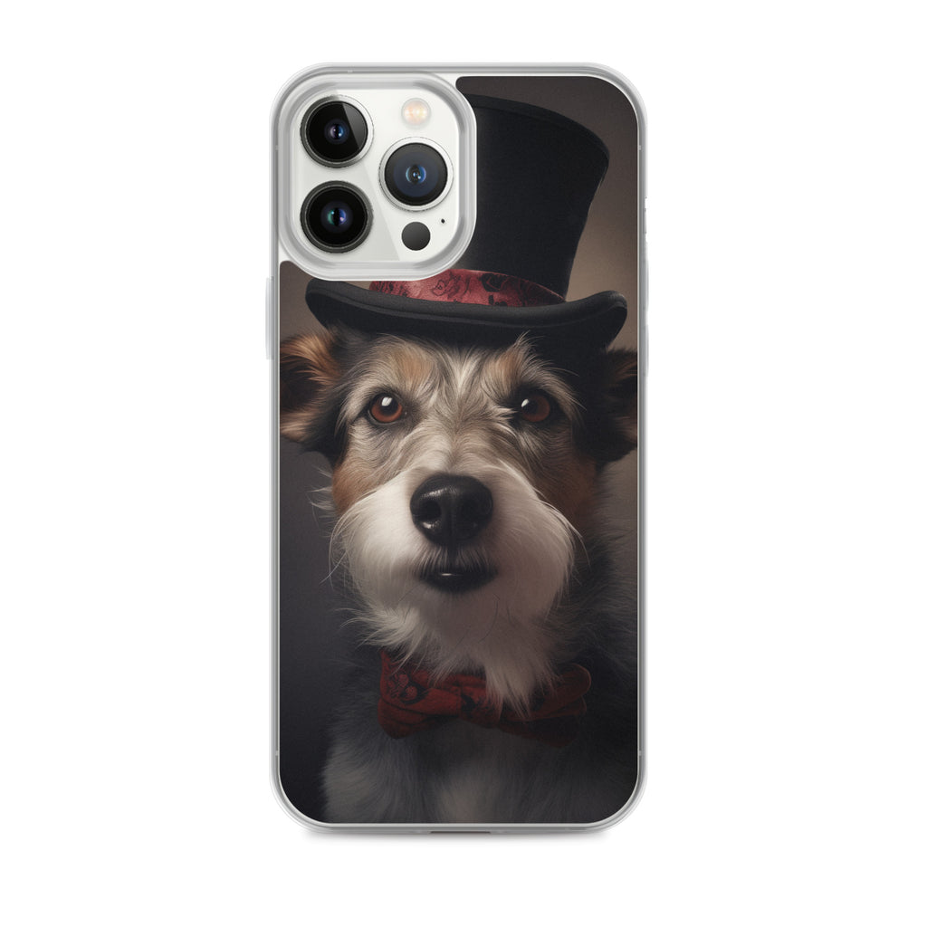 Top Hat Dog E Clear Case for iPhone