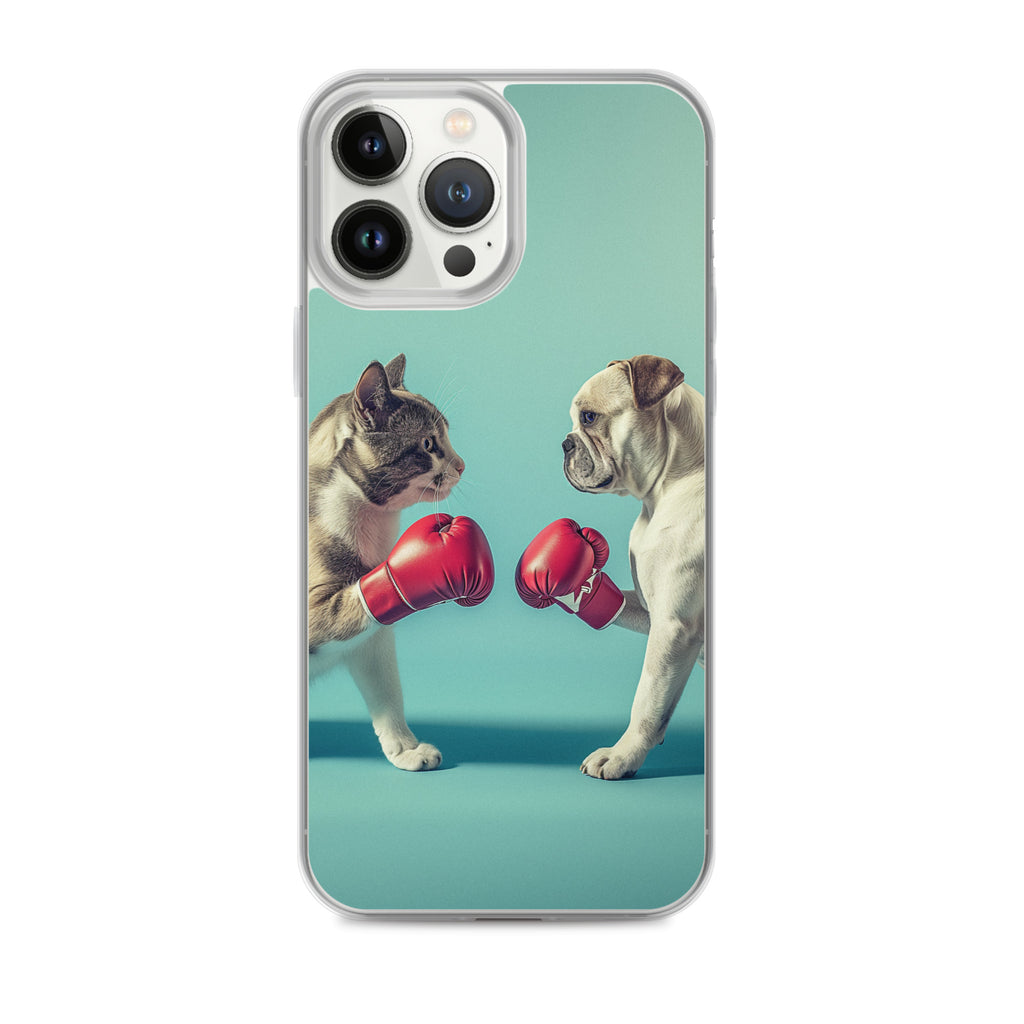 Boxing Dog n Cat C Clear Case for iPhone®