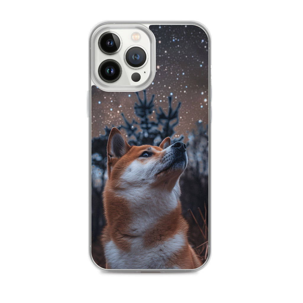 Shiba Inu Starry Night Clear Case for iPhone®