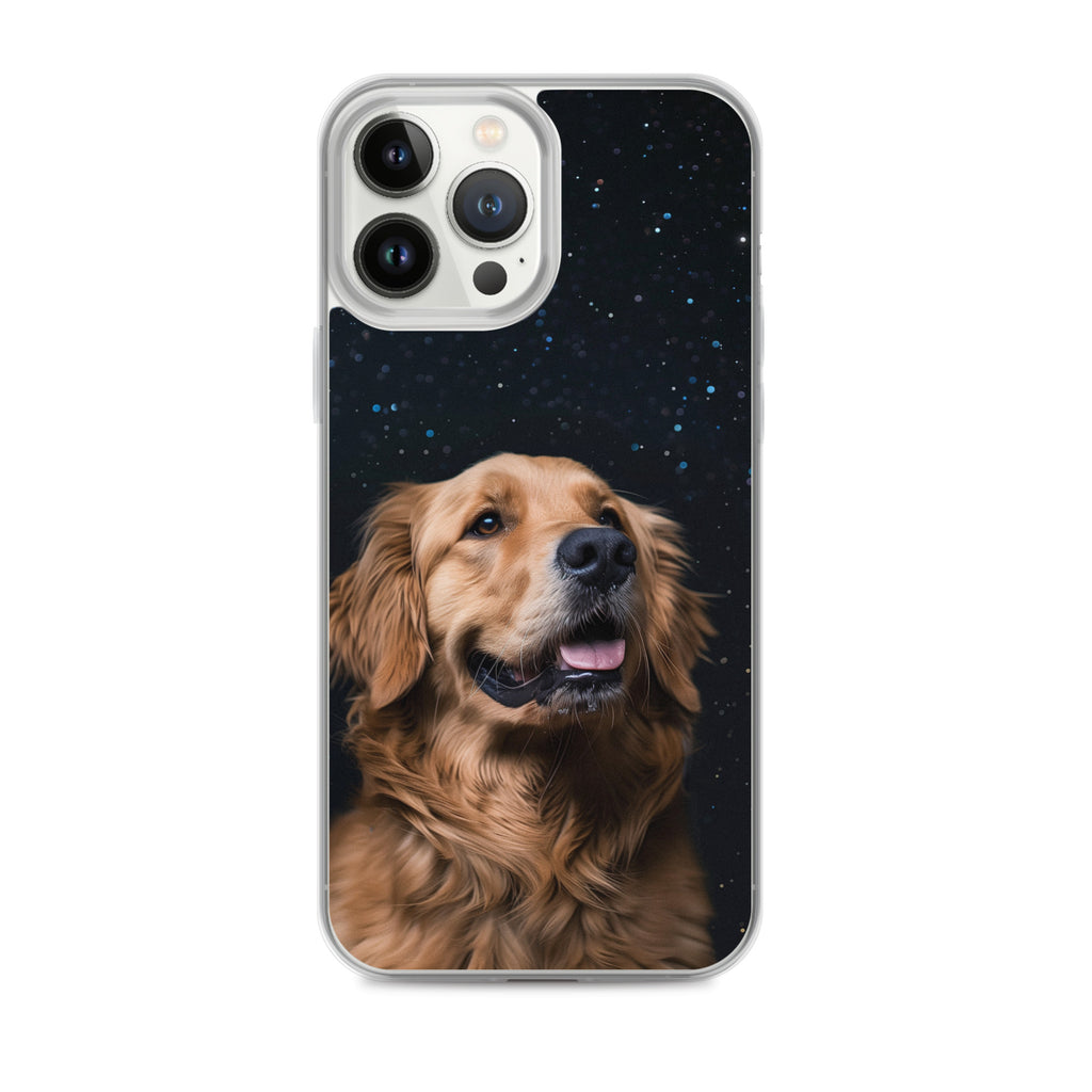 Golden Retriever Starry Night Clear Case for iPhone®