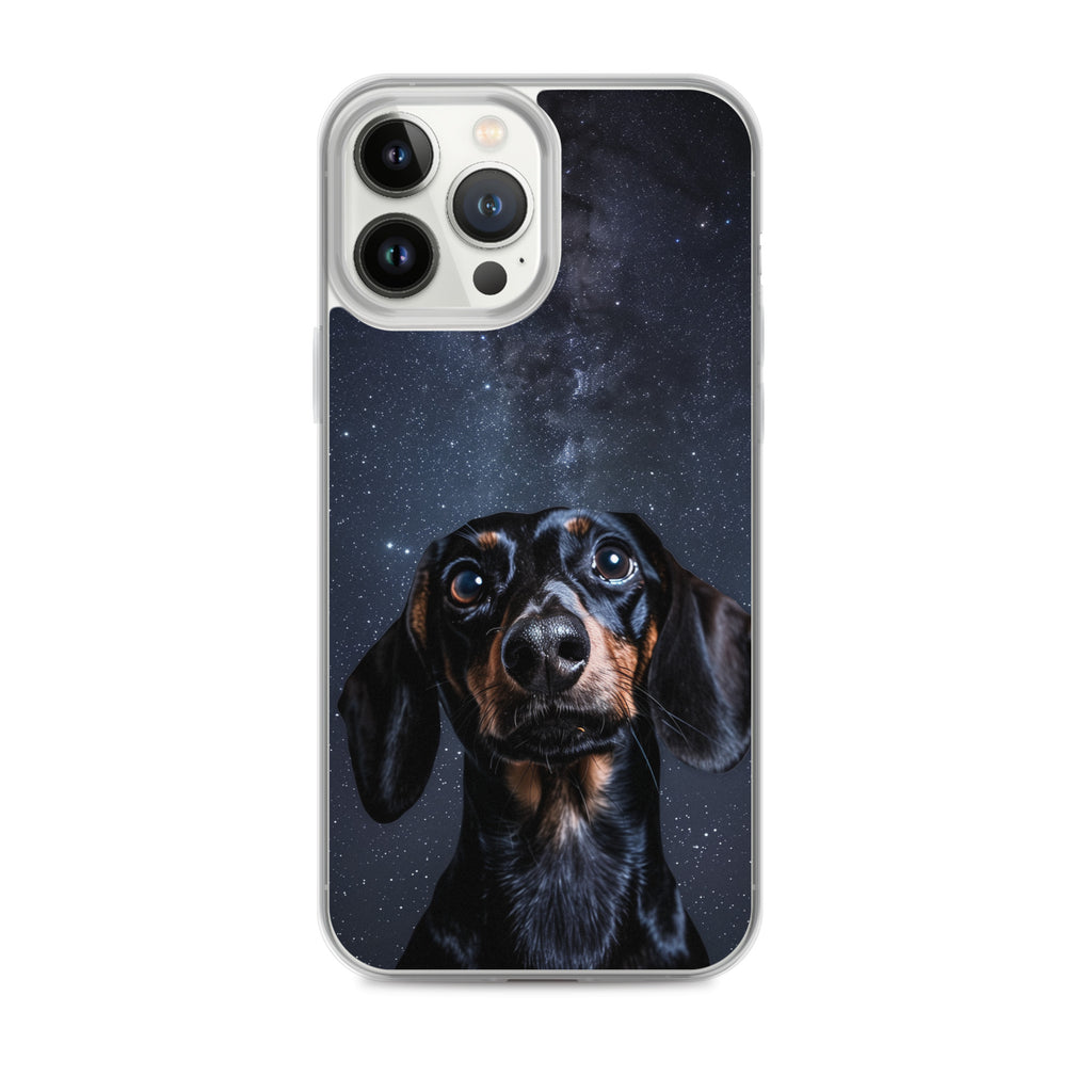 Dachshund Starry Night Clear Case for iPhone®