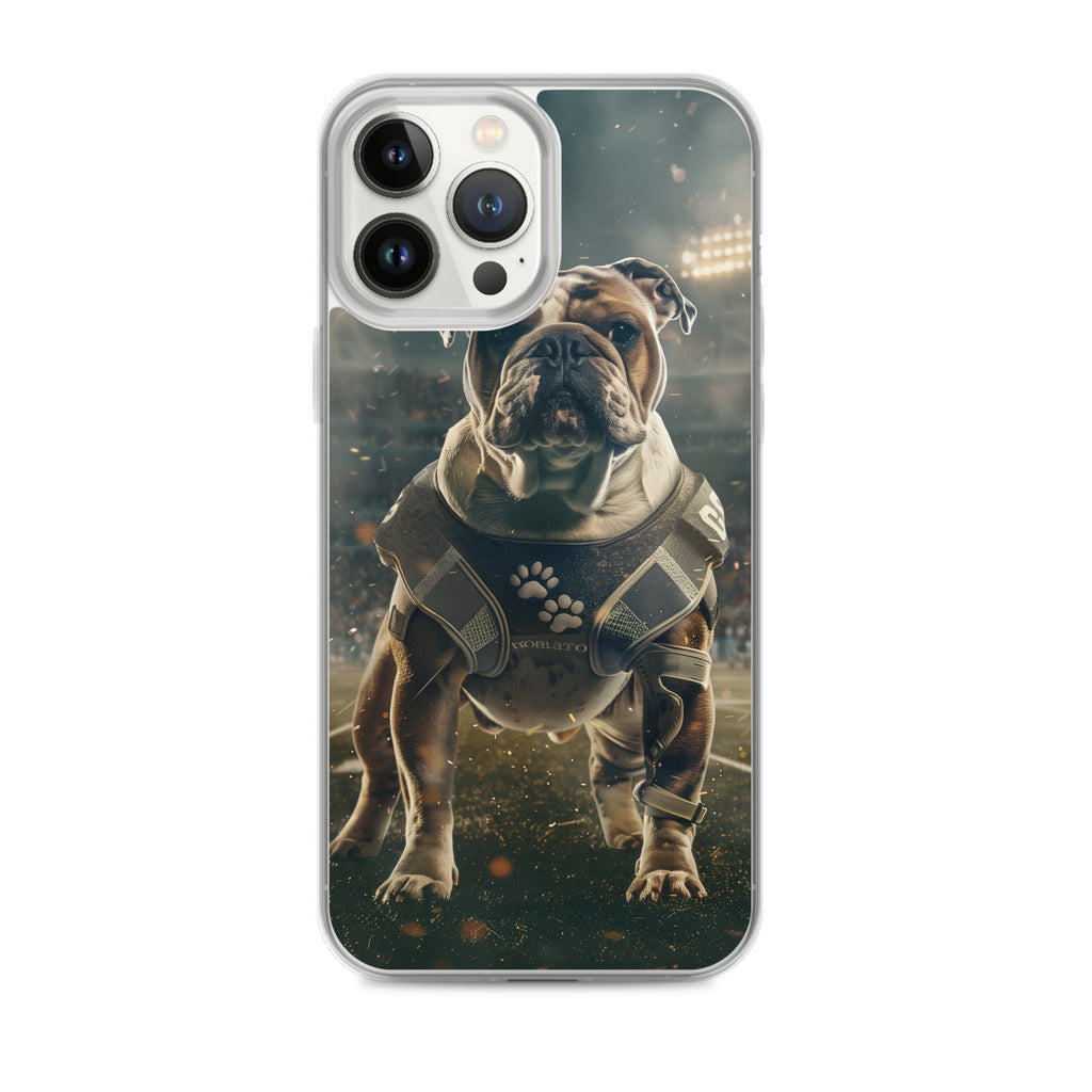 Bulldog Football-Themed Clear Case for iPhone®