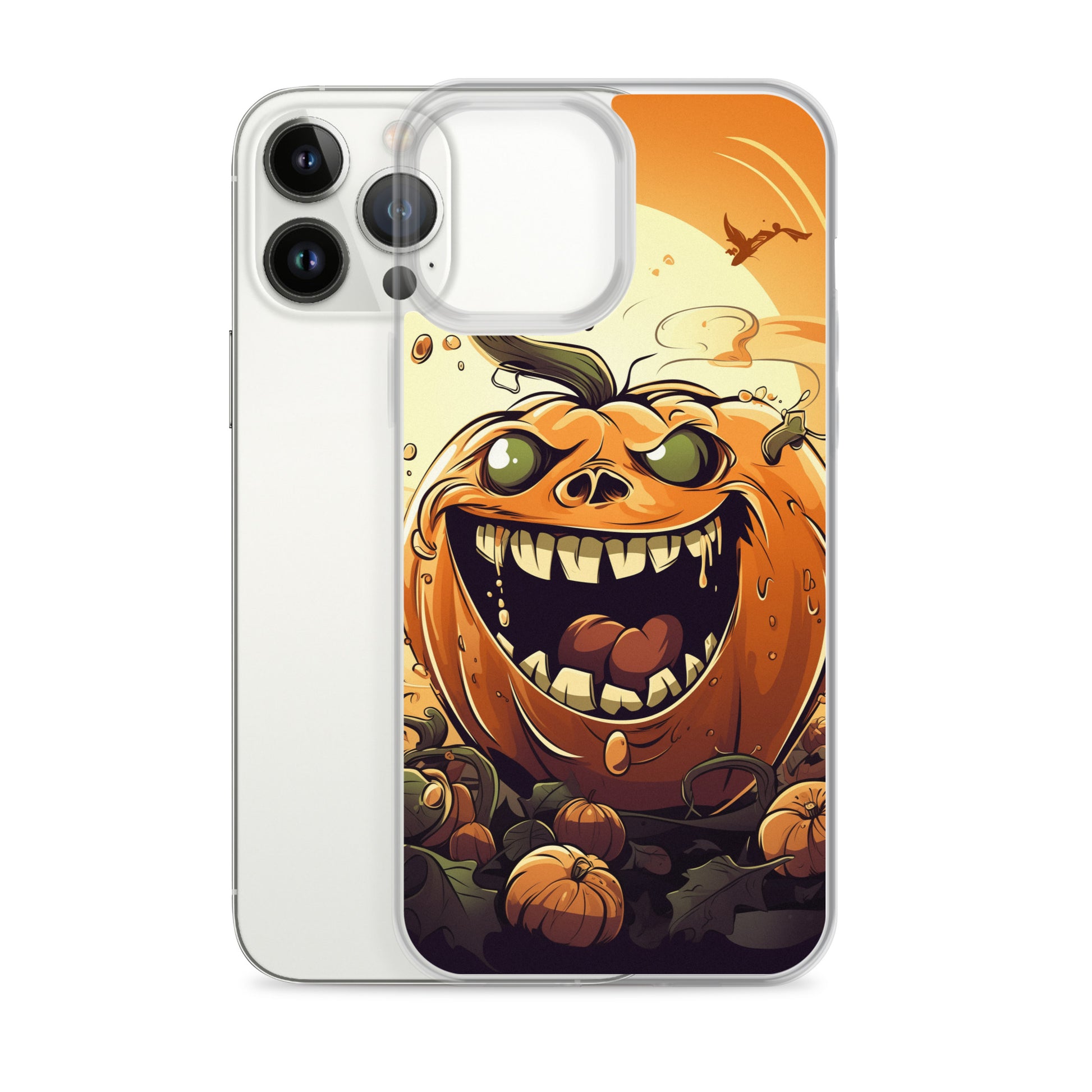 Halloween Pumpkin B Clear Case for iPhone