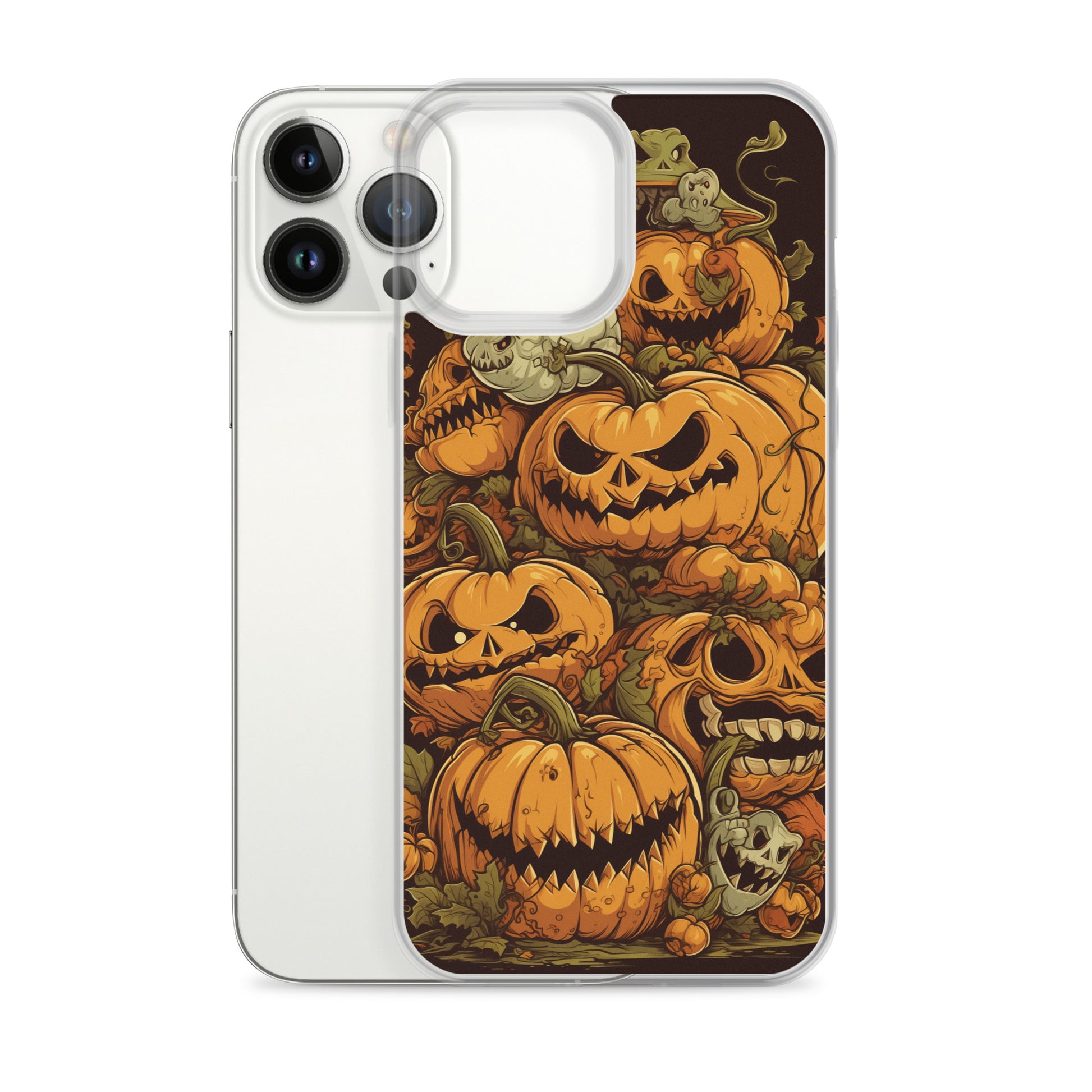 Halloween Pumpkin C Clear Case for iPhone