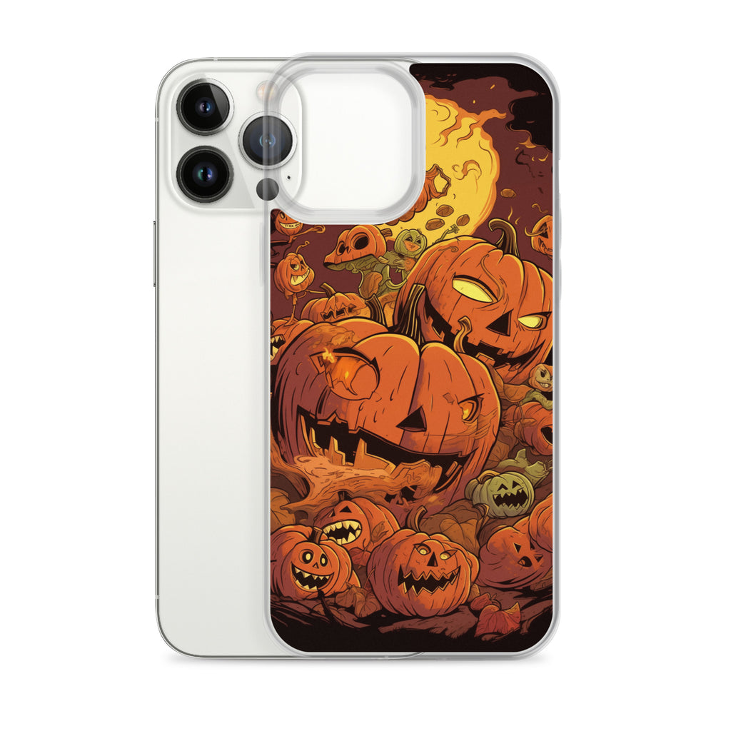Halloween Pumpkin D Clear Case for iPhone