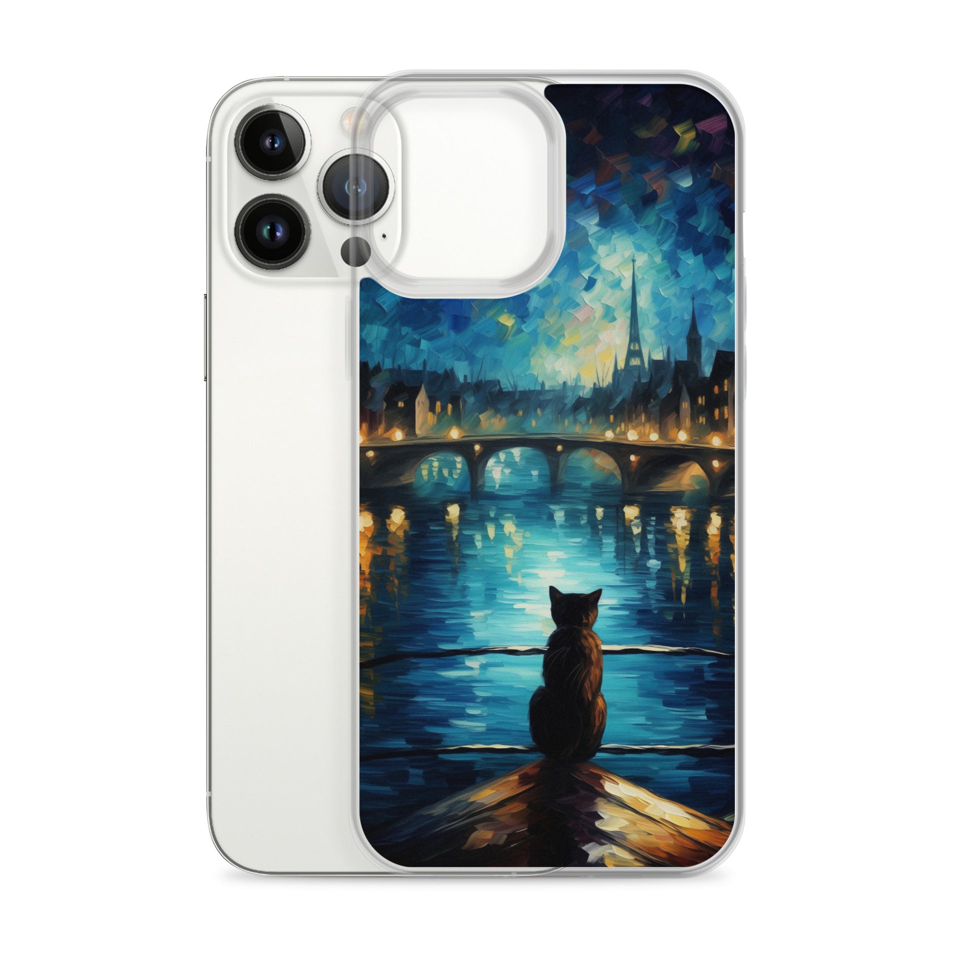 River Cat B Clear Case for iPhone