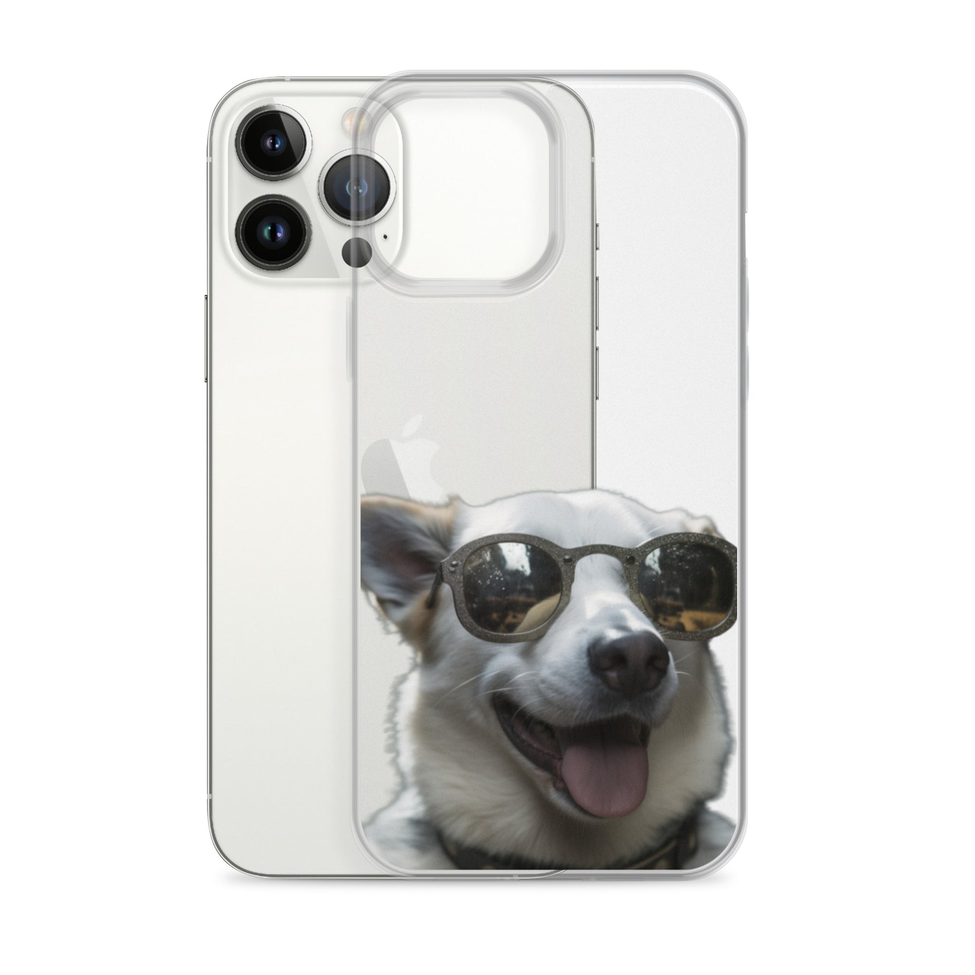 Glasses dog A clear case for iphone