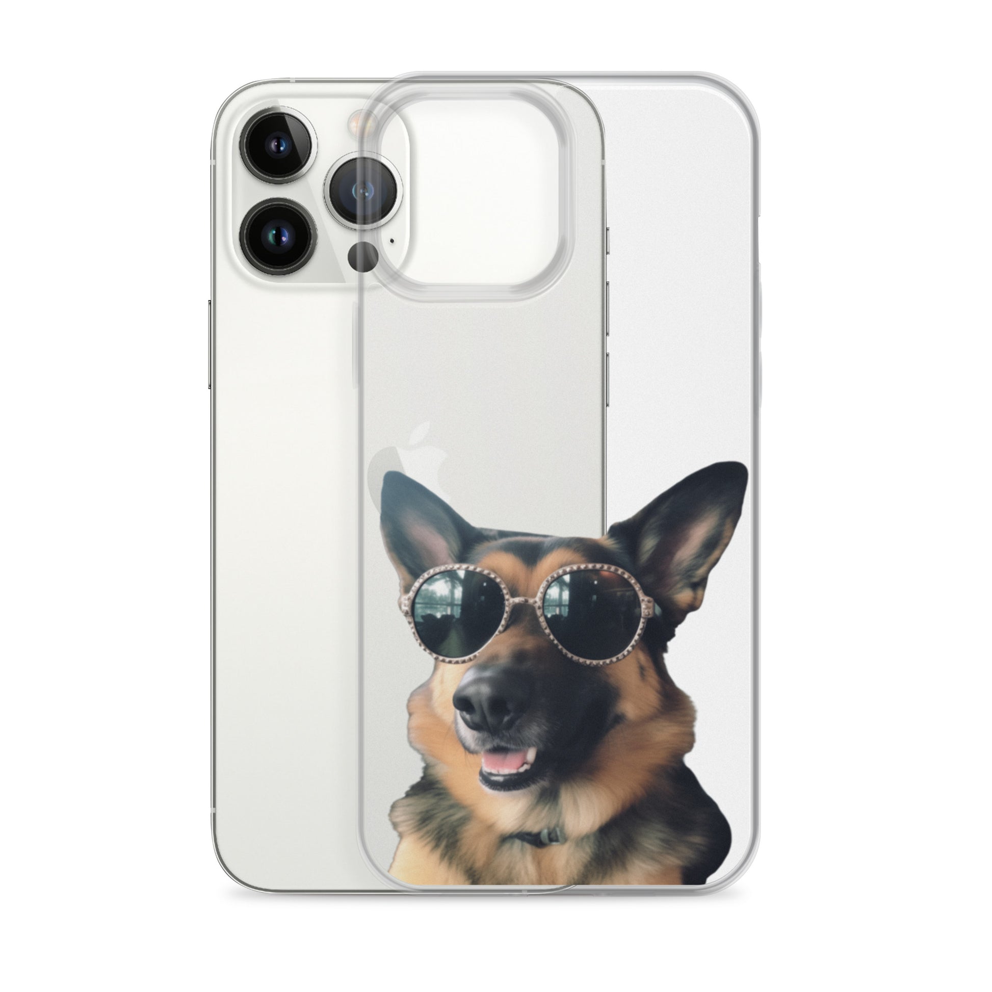 Glasses Dog D Clear Case for iPhone