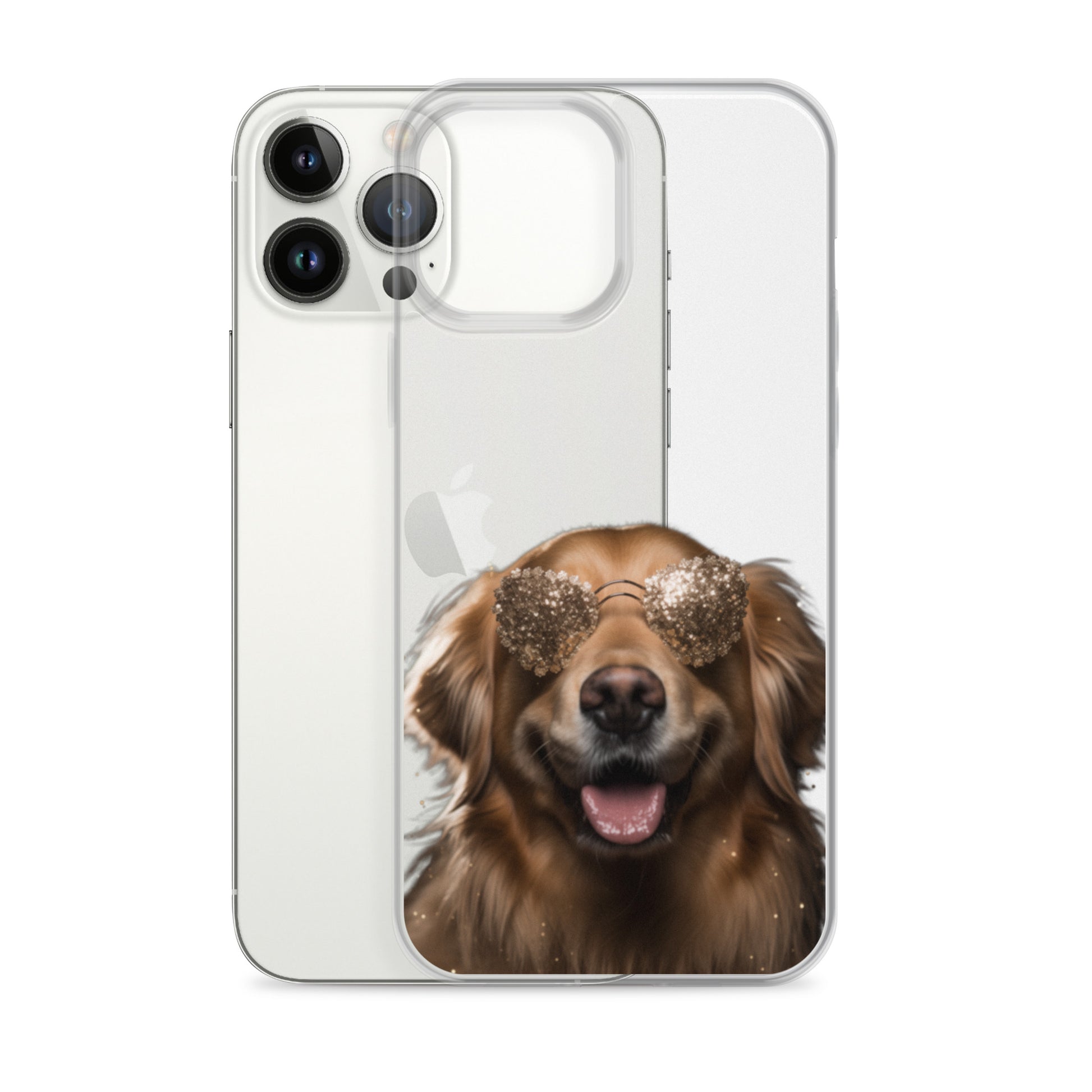 Glasses Dog G Clear Case for iPhone