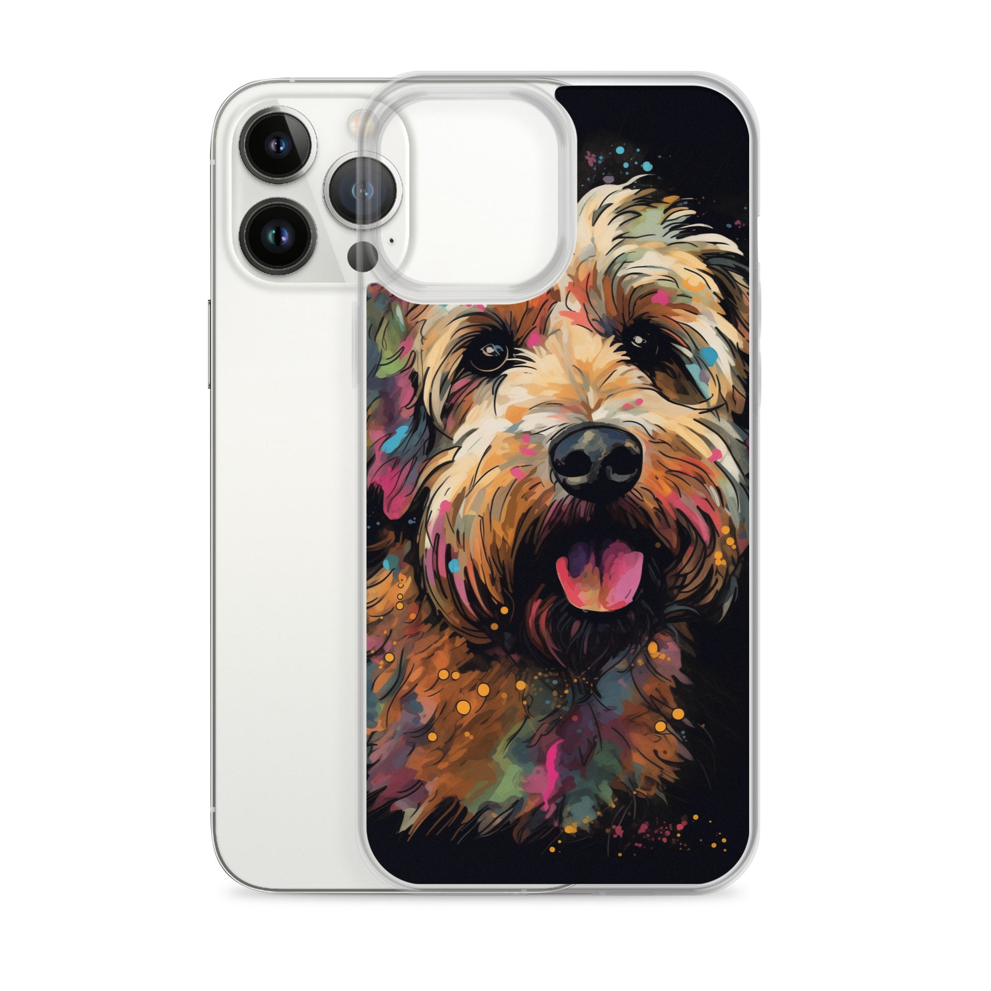 Van Gogh Style Dog A Clear Case for iPhone