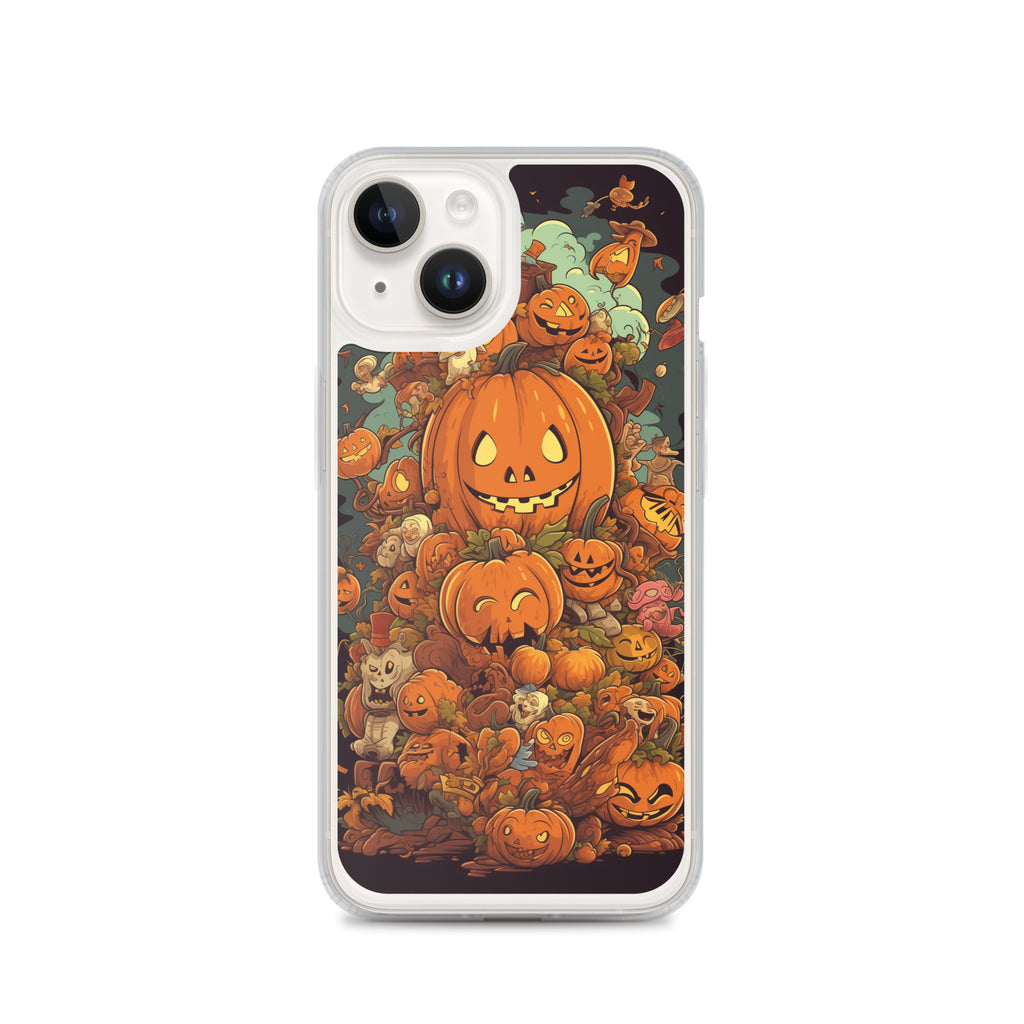 Halloween Pumpkin A Clear Case for iPhone