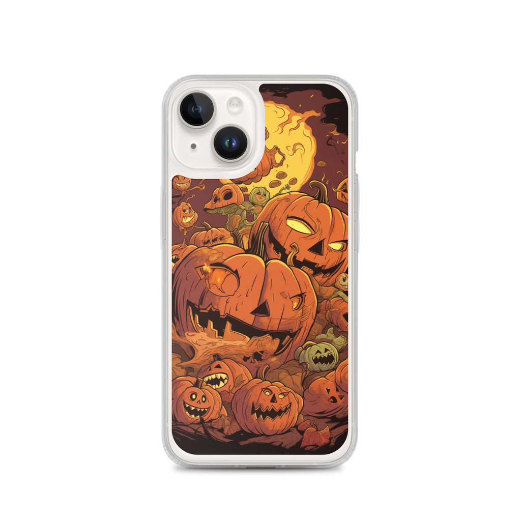 Halloween Pumpkin D Clear Case for iPhone