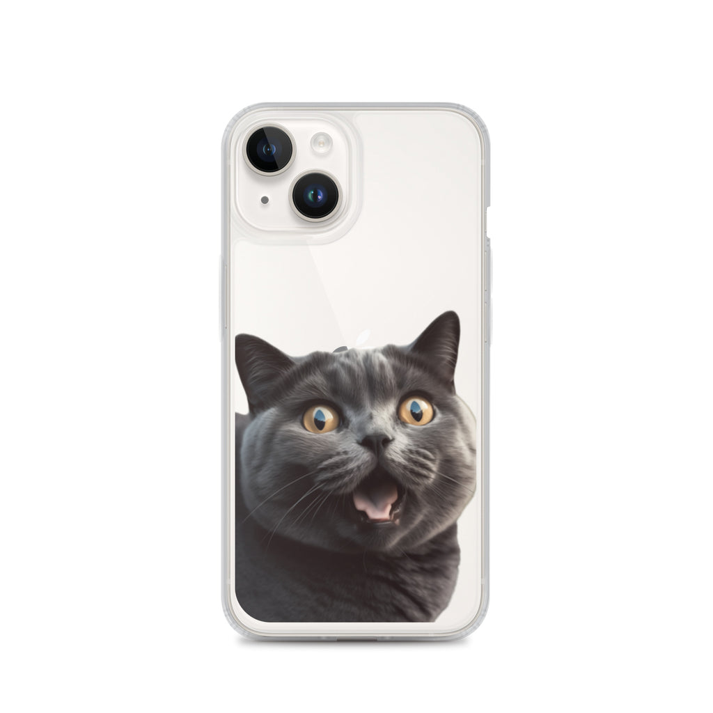 Cat  I Clear Case for iPhone