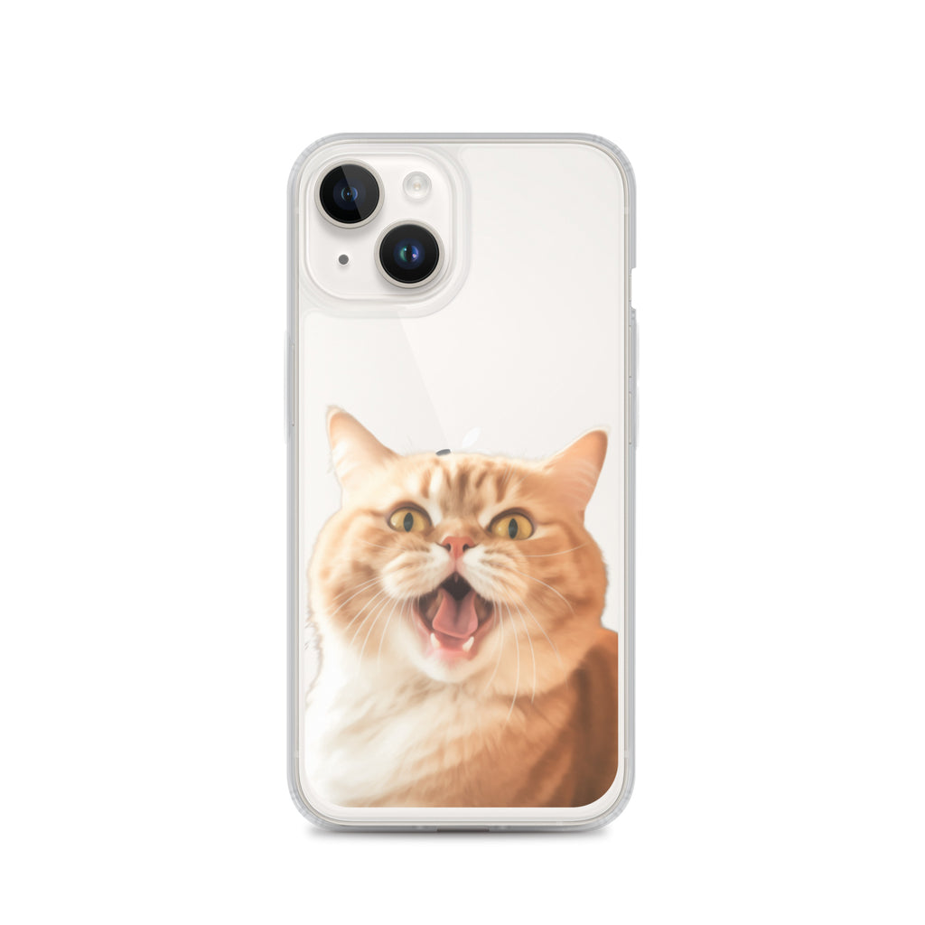 Cat K Clear Case for iPhone