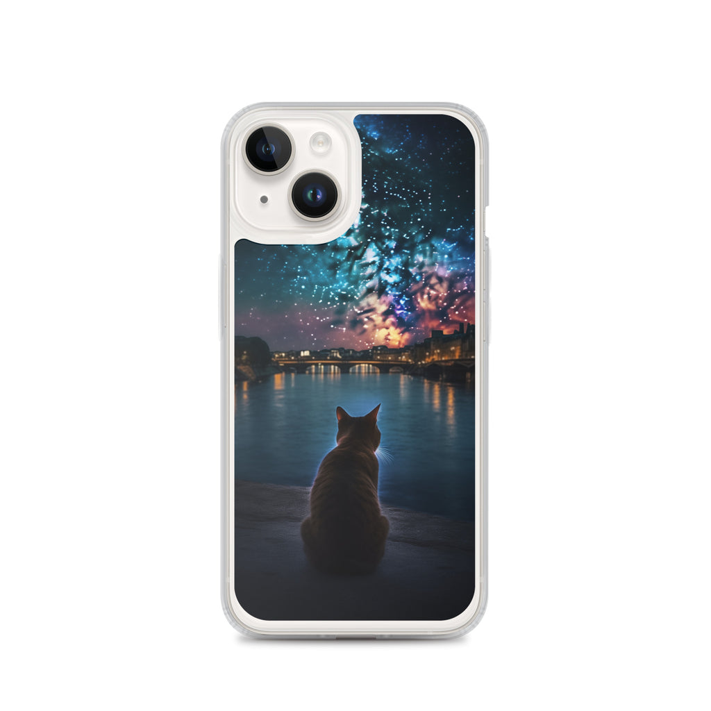 Starry Cat C Clear Case for iPhone