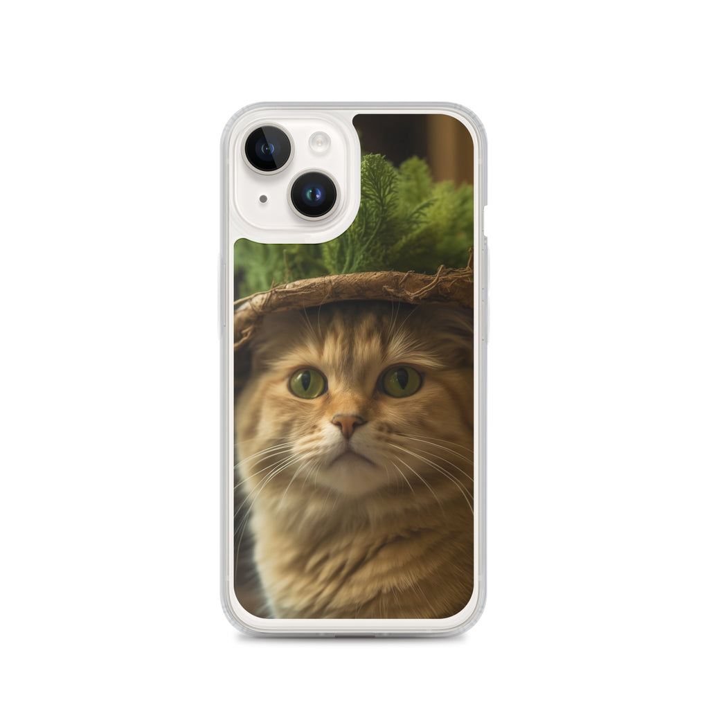 Cat Hat D Clear Case for iPhone