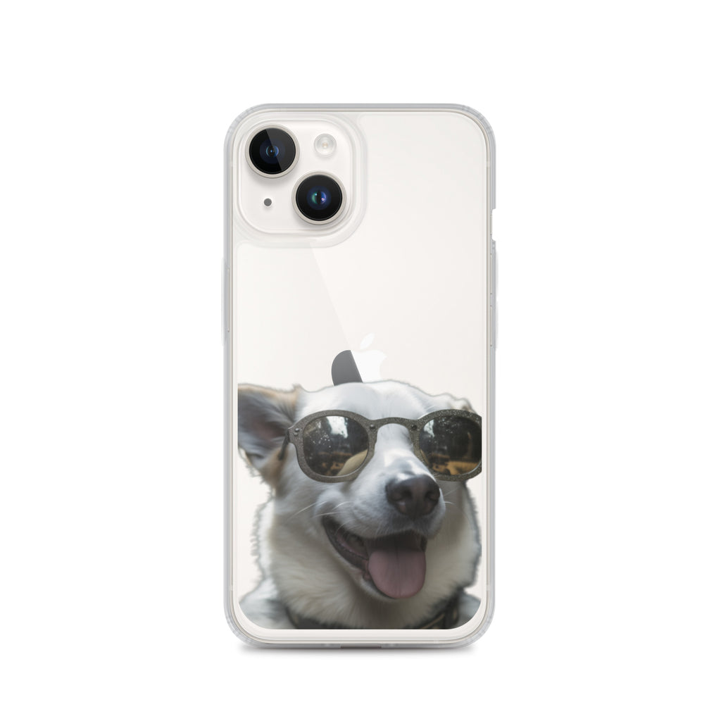 Glasses dog A clear case for iphone