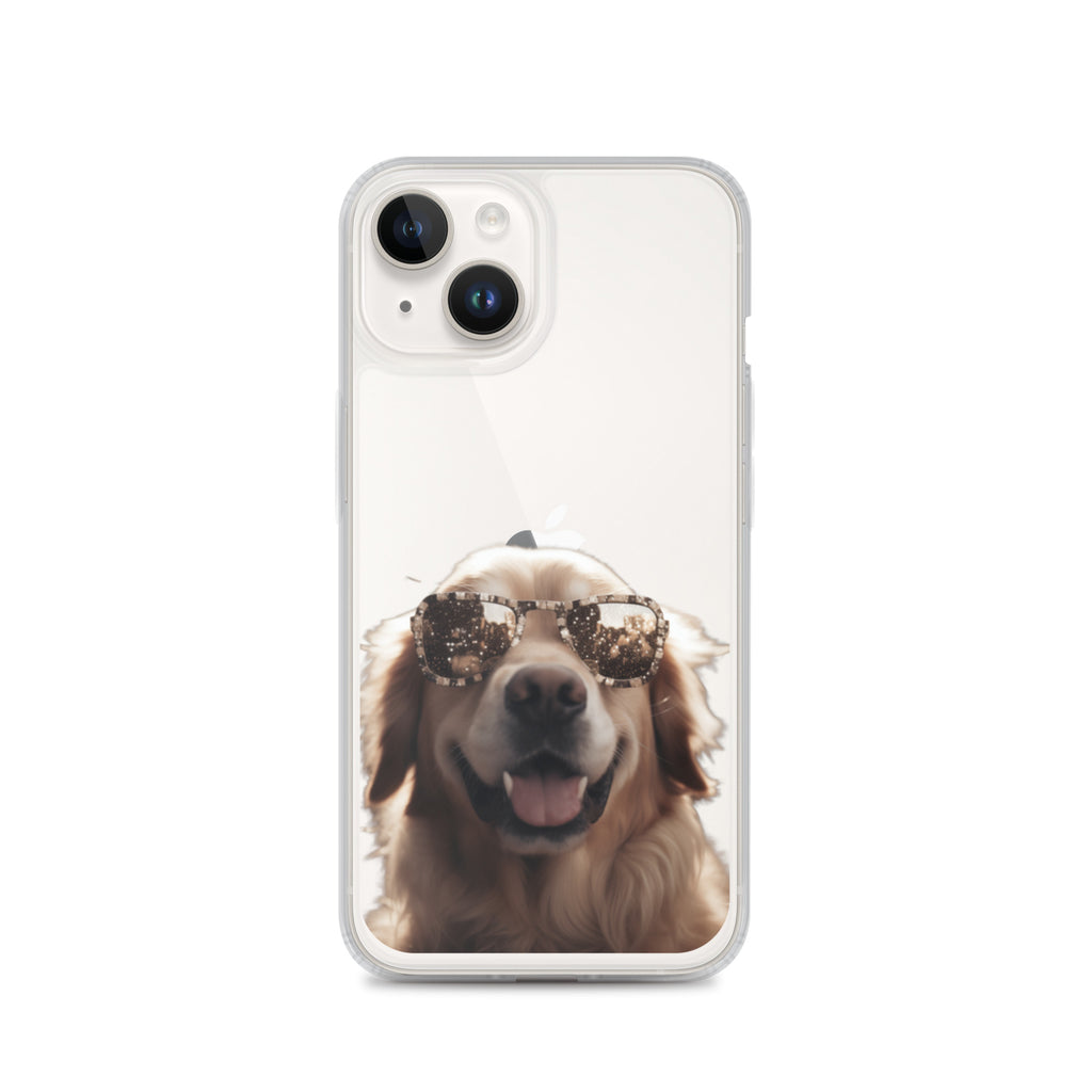 Glasses Dog K Clear Case for iPhone