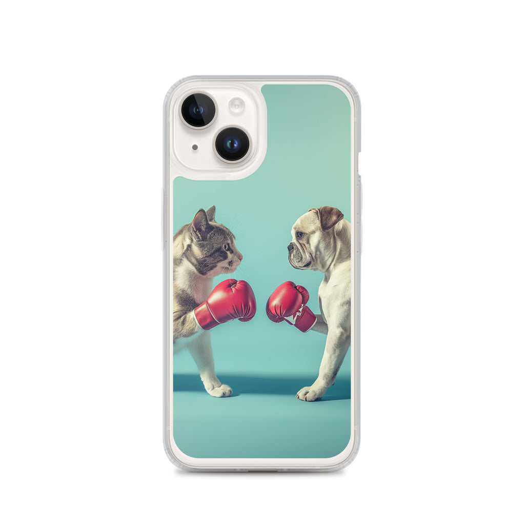 Boxing Dog n Cat C Clear Case for iPhone®