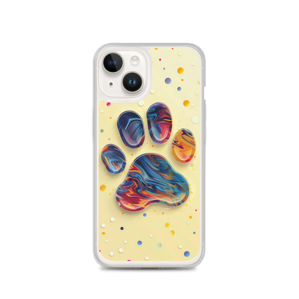 Artistic PawPrints  Aurora Clear Case for iPhone®