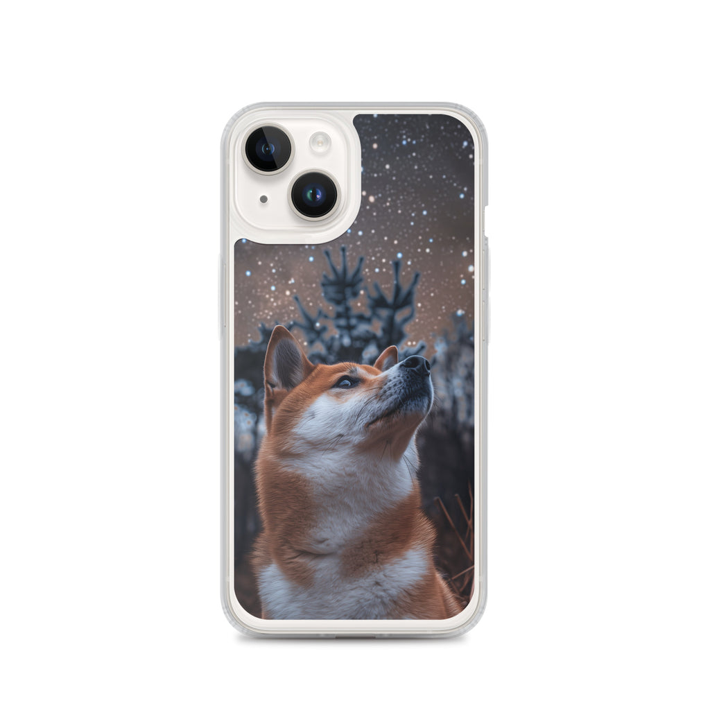 Shiba Inu Starry Night Clear Case for iPhone®