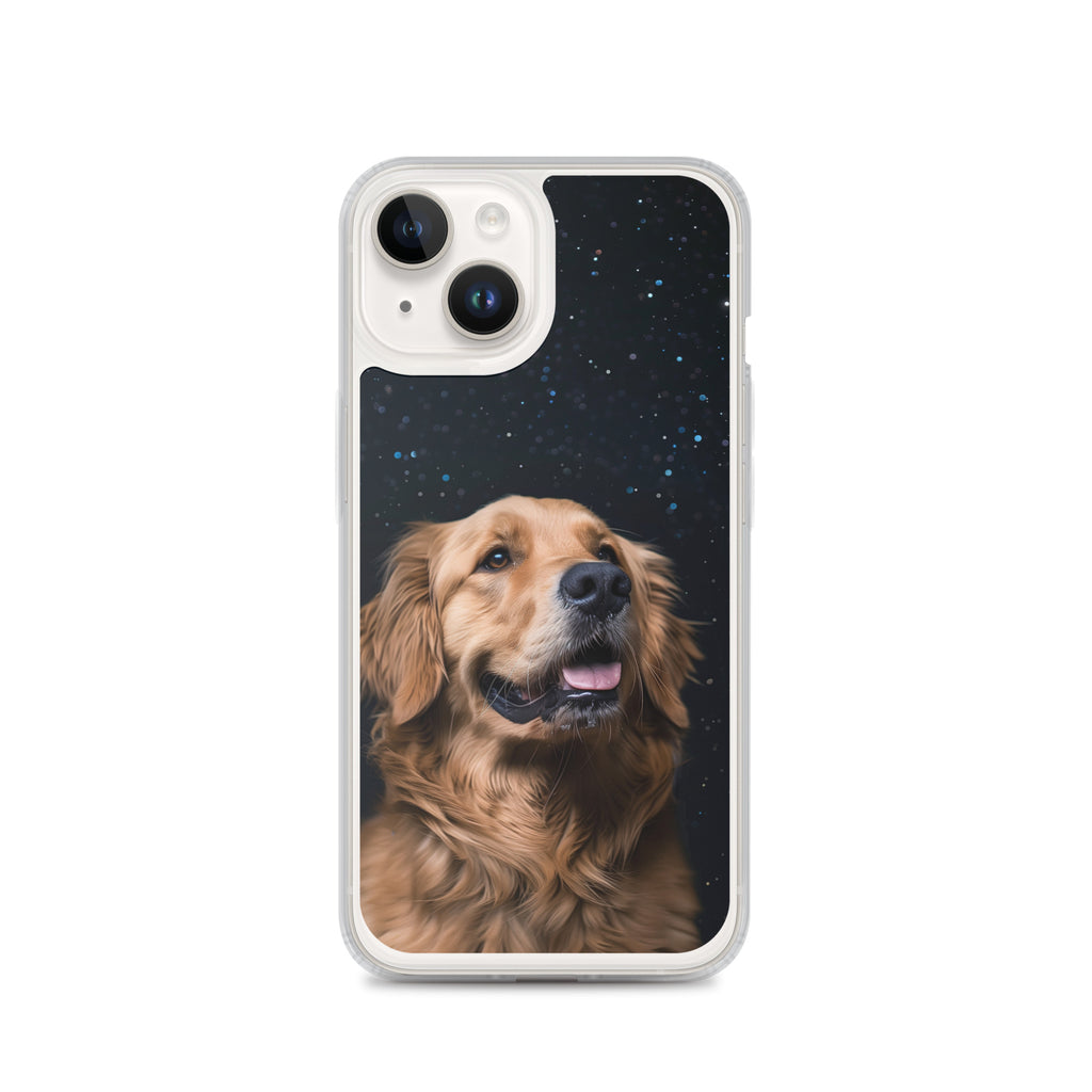 Golden Retriever Starry Night Clear Case for iPhone®