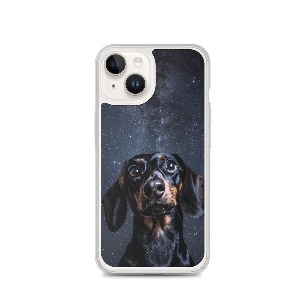 Dachshund Starry Night Clear Case for iPhone®