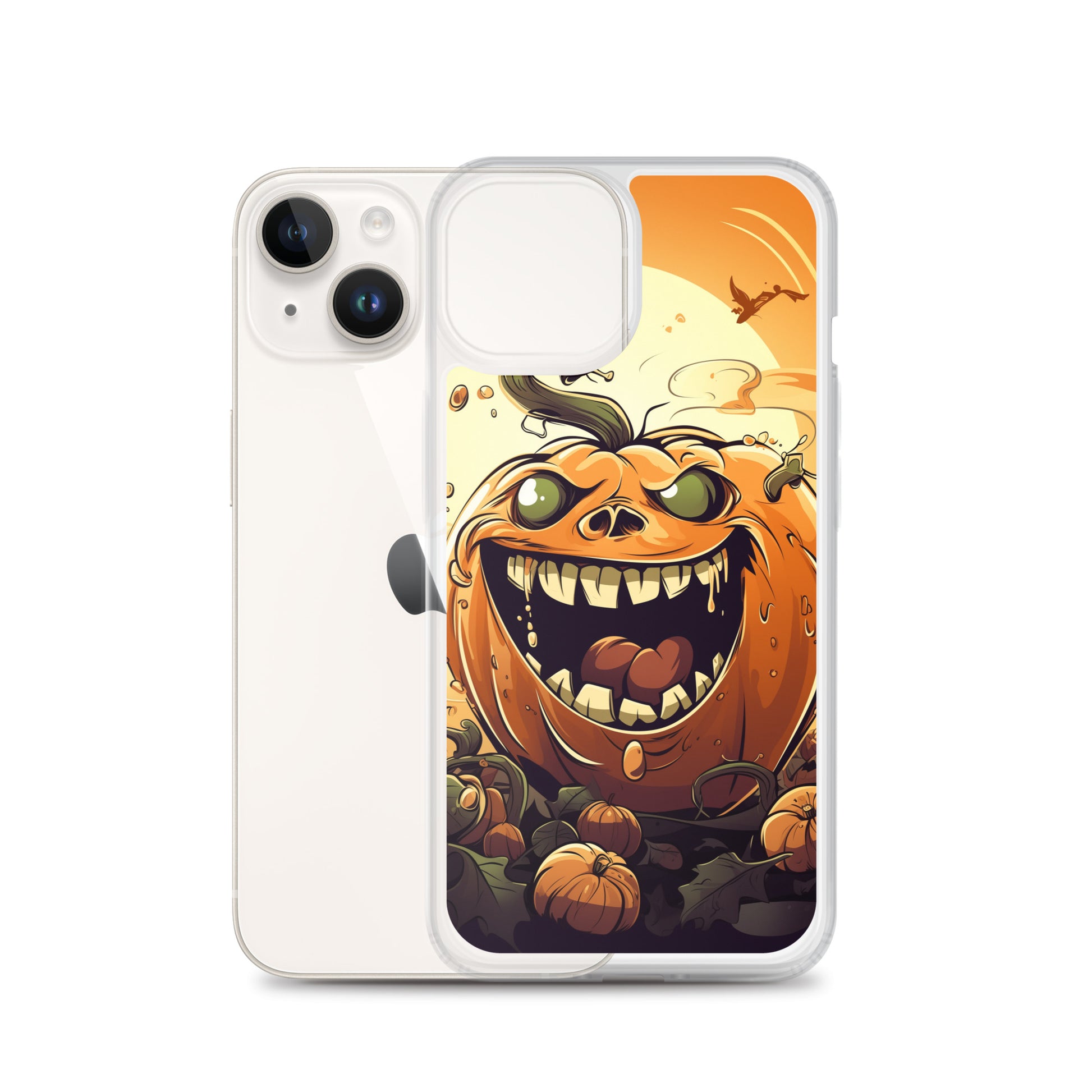 Halloween Pumpkin B Clear Case for iPhone